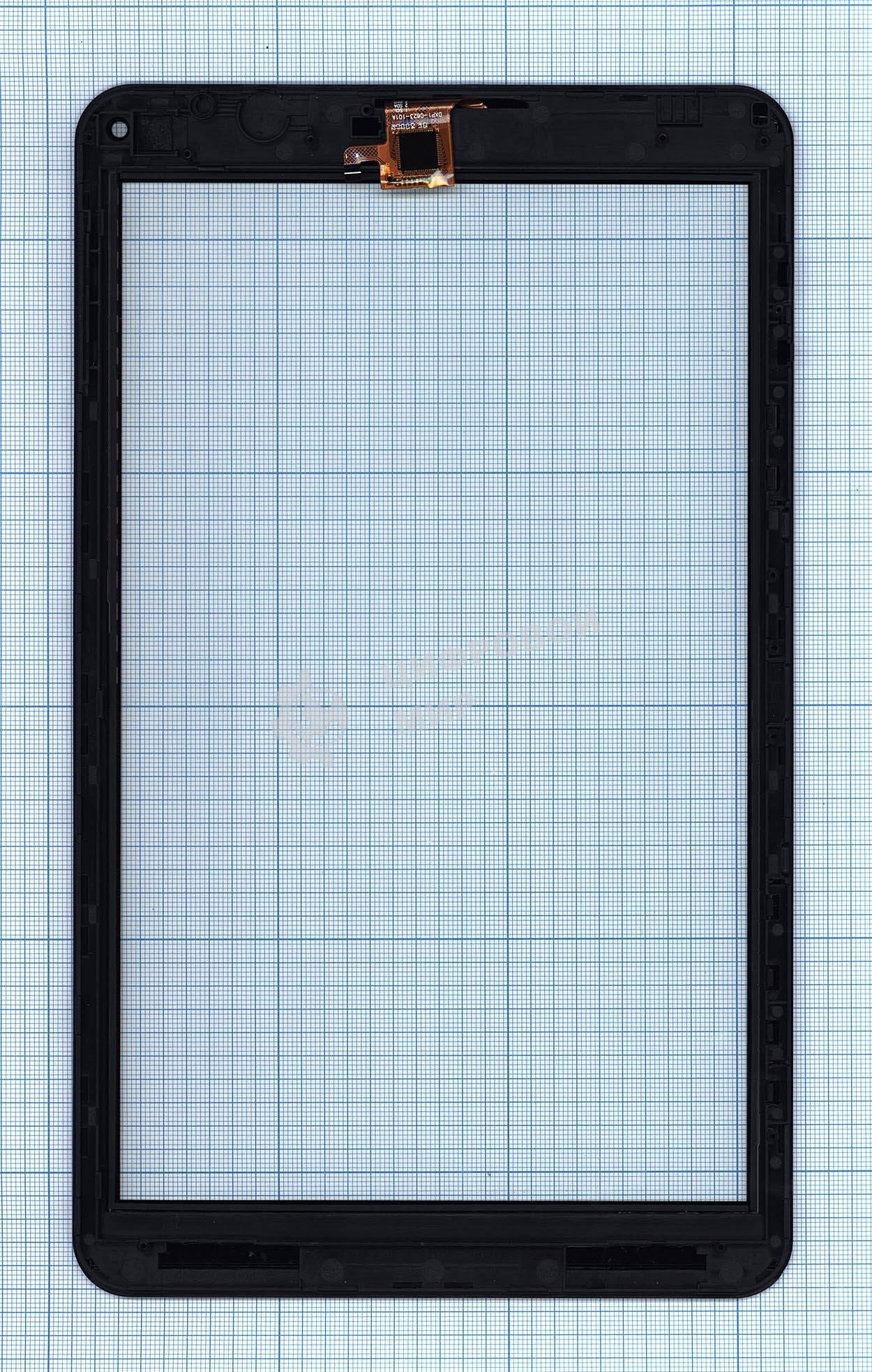 Сенсорное стекло (тачскрин) для Irbis TZ16, черное с рамкой