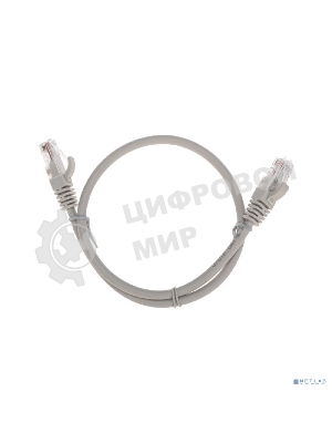 Патч-корд U/UTP Rexant cat.6, RJ45-RJ45, неэкранированный, 26AWG, LSZH, серый, 0.5 м