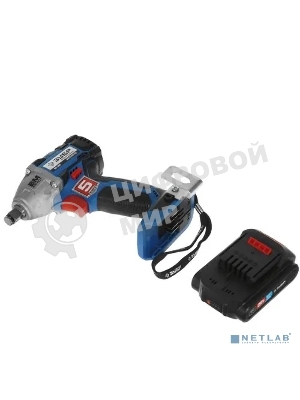 Бесщеточный гайковерт ЗУБР Профессионал GB-250-22, 20В, 2 АКБ (2Ач), в кейсе