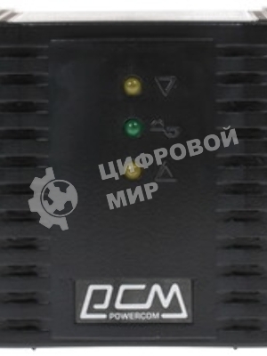 Стабилизатор напряжения Powercom Voltage Regulator, 3000VA, Black, Schuko
