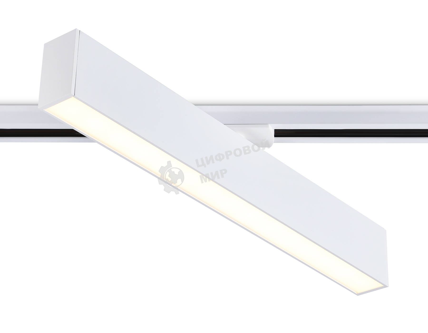 Трековый однофазный светильник Ambrella light GL6769 WH белый LED 24W 3000K 600*22*48