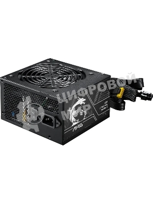 Блок питания MSI MAG A750BN PCIE5 II, 750Вт, 80+ Bronze, 120мм, немодульный, черный