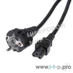 Кабель Rexant Шнур сетевой Евро 3х0.75мм2 1.8М (PVC) (с заземлением) (ноутбук)