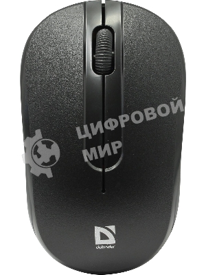 Мышь беспроводная Defender Datum MM-285 черный, 1600 dpi, радиоканал, USB, кнопки - 3