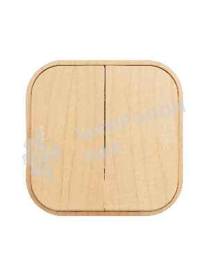 Выключатель 10A 2-клав., дерево Quteo Выключатель 10A 2клав., дерево