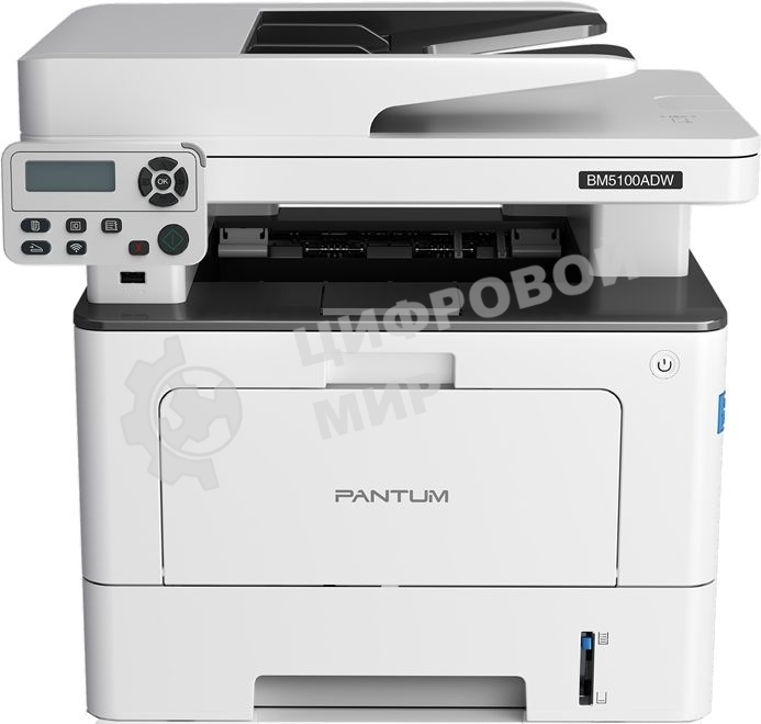 МФУ лазерное Pantum BM5100ADW, A4, ч/б, печ. до 40 стр/мин., скан. до 24 стр/мин., 1200x1200dpi, USB, RJ-45, Wi-Fi