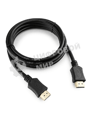 Кабель Cablexpert HDMI CC-HDMI4L-6, 19M/19M, v2.0, серия Light, позол.разъемы, экран, 1.8м, черный, пакет