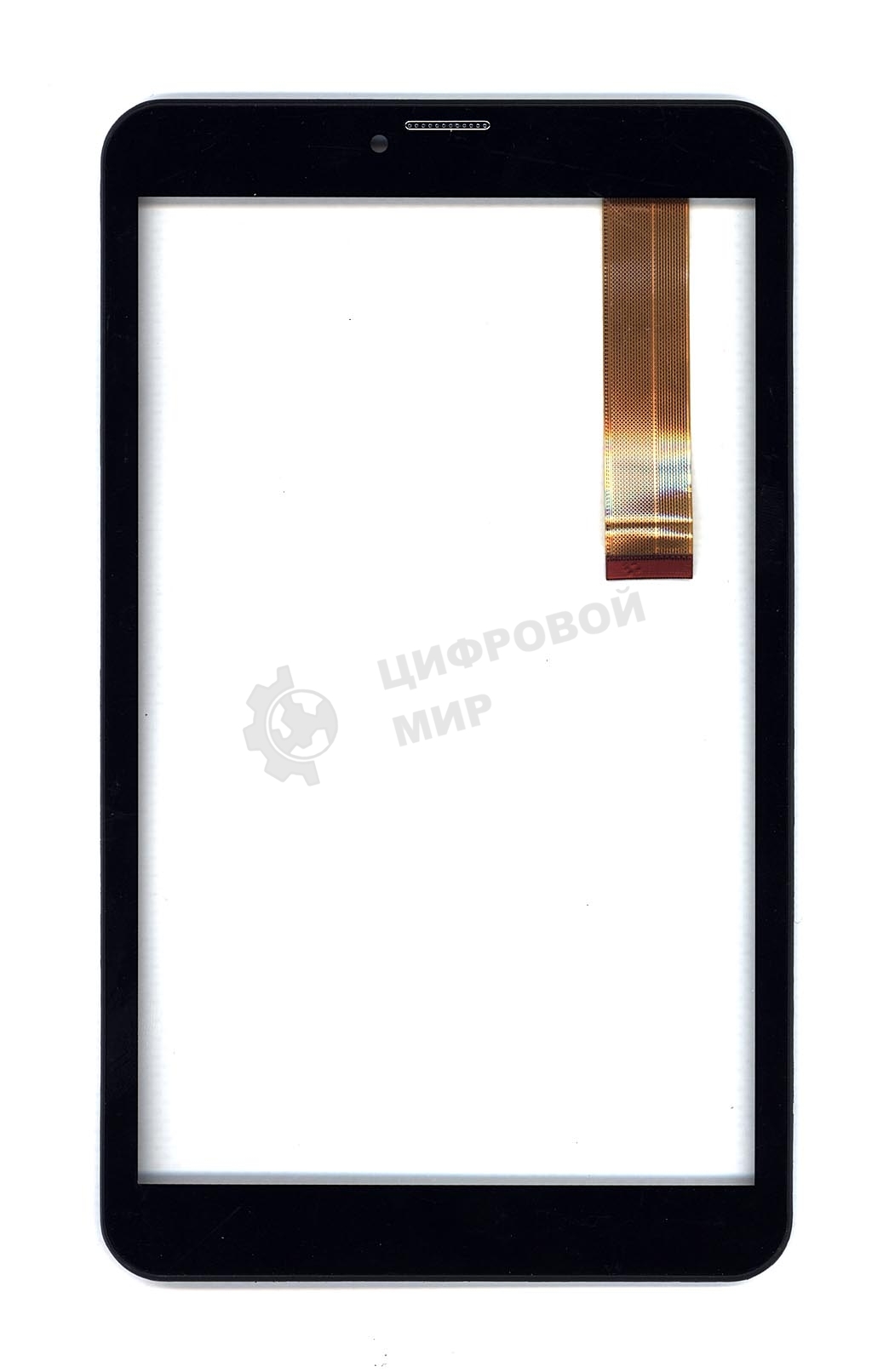 Сенсорное стекло (тачскрин) для Irbis TZ81L, черное с рамкой