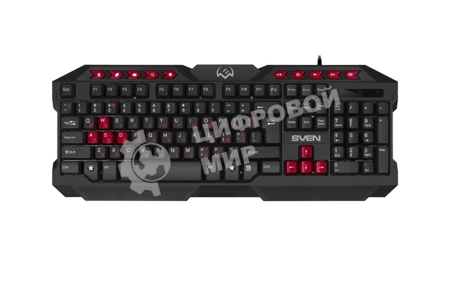 Комплект клавиатура + мышь SVEN GS-9200 игровые клавиатура, мышь и коврик