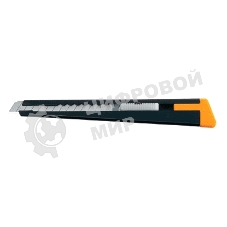 Канцелярский нож OLFA OL-180-BLACK нерж.сталь серебристый 0.9см