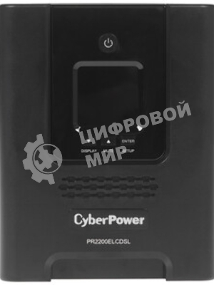 Источник бесперебойного питания CyberPower PR2200ELCDSL/2200 ВА/1980 Вт/USB/RJ-11/RJ-45/1 х IEC 320 C19 (компьютерная), 8 х IEC 320 C13 (компьютерная)