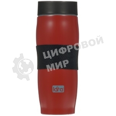 Термокружка LARA LR04-24 <Aqua> 380мл, двойные стенки, вакуум, сталь/силикон