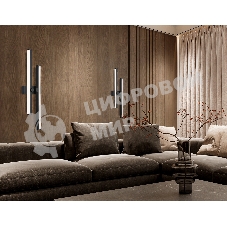 Настенный светодиодный светильник Ambrella light FL6152 BK черный 18W 3000K-6400K 510*120*65