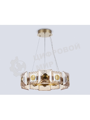 Светильник Ambrella light LH31021 BS/TI латунь/янтарь 56W 3000K D570*150