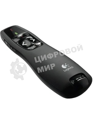 Презентер беспроводной Logitech R400 черный, радиоканал, USB, кнопки - 5