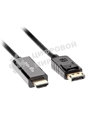 Кабель-переходник DisplayPort M-> HDMI M 1.8m Telecom [TA494)