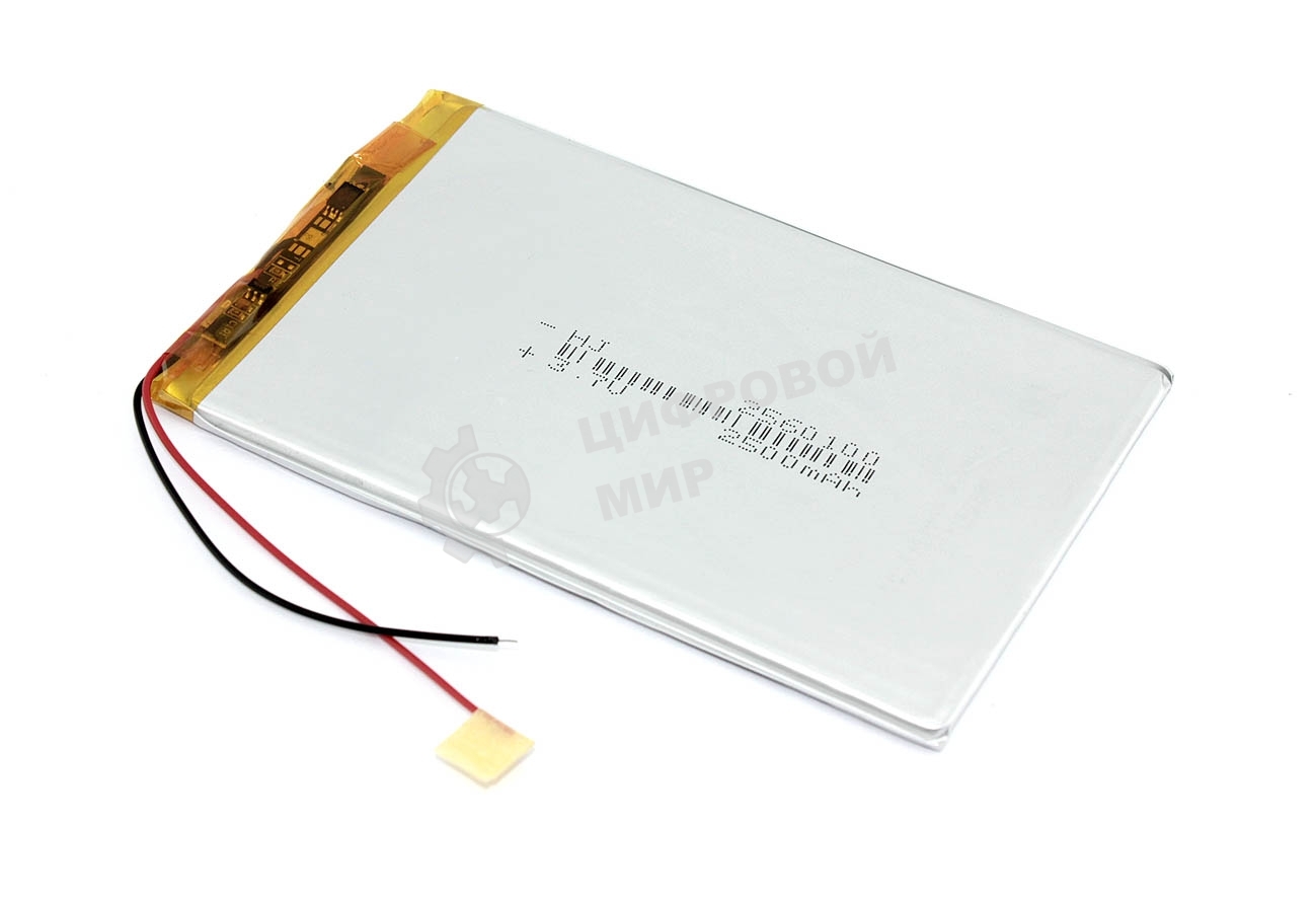 Аккумулятор Li-Pol (батарея) 2.5x60x100 мм 2pin 3.7V/2500mAh