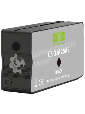Картридж струйный Cactus CS-3JA26AE 963 черный (23 мл) для HP OfficeJet 9010/9012/9013/9014