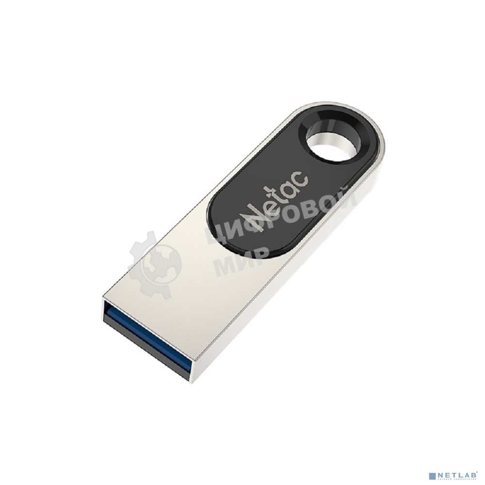 Флешка USB Netac U278 (NT03U278N-016G-32PN), 16Gb, USB 3.0, R/W 90/45, серебристый/черный