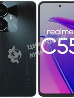 Дисплей для Realme C55 (RMX3710) в сборе с тачскрином черный