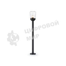 Светильник Ambrella light ST2092 BK/CL черный/прозрачный IP54 E27 max 40W D150*950