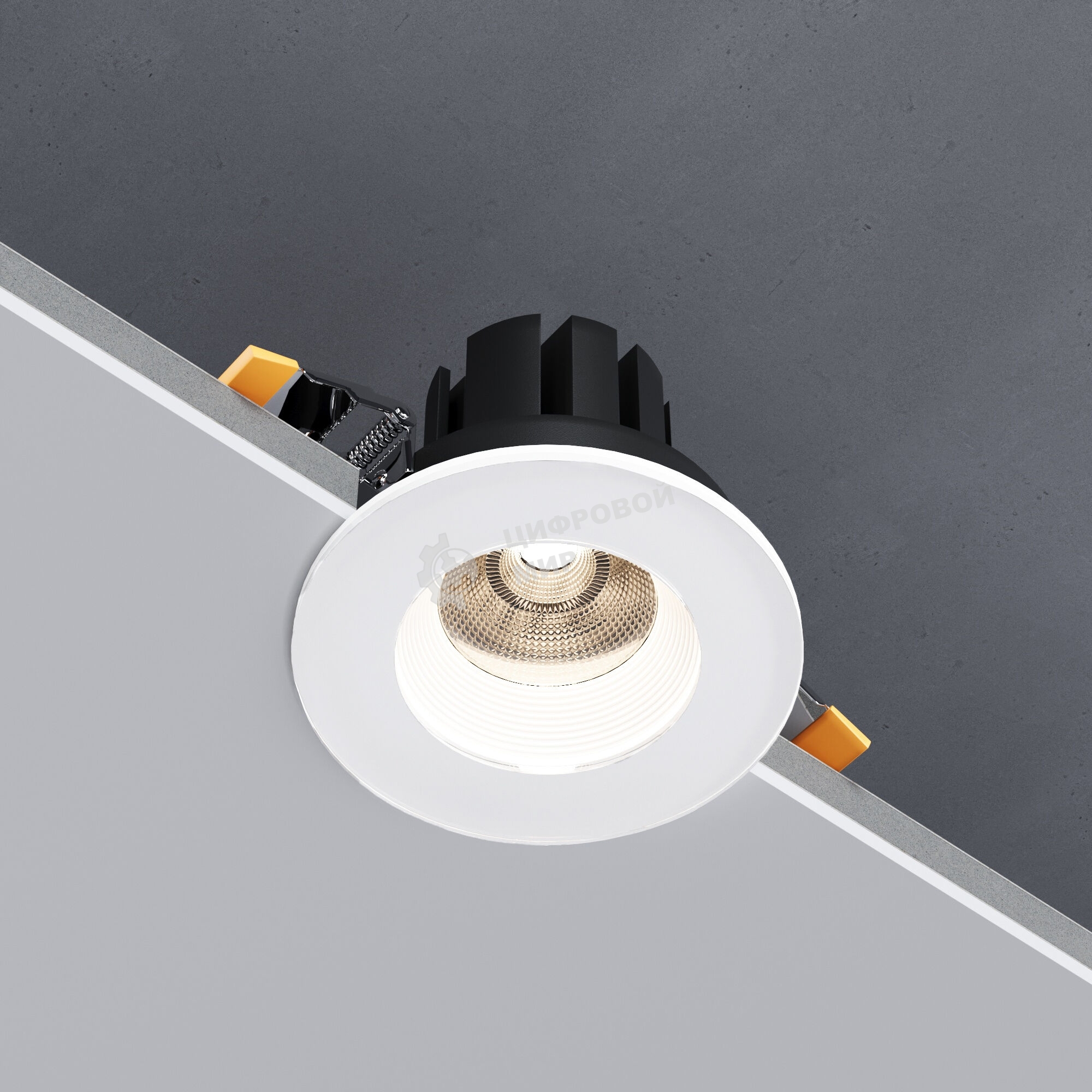 Светильник встраиваемый светодиодный 7W 4000 белый 25096/LED