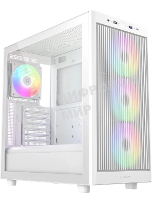Корпус ID-Cooling Ware 510 белый без БП ATX 7x120mm 5x140mm 1xUSB2.0 1xUSB3.0 audio bott PSU
