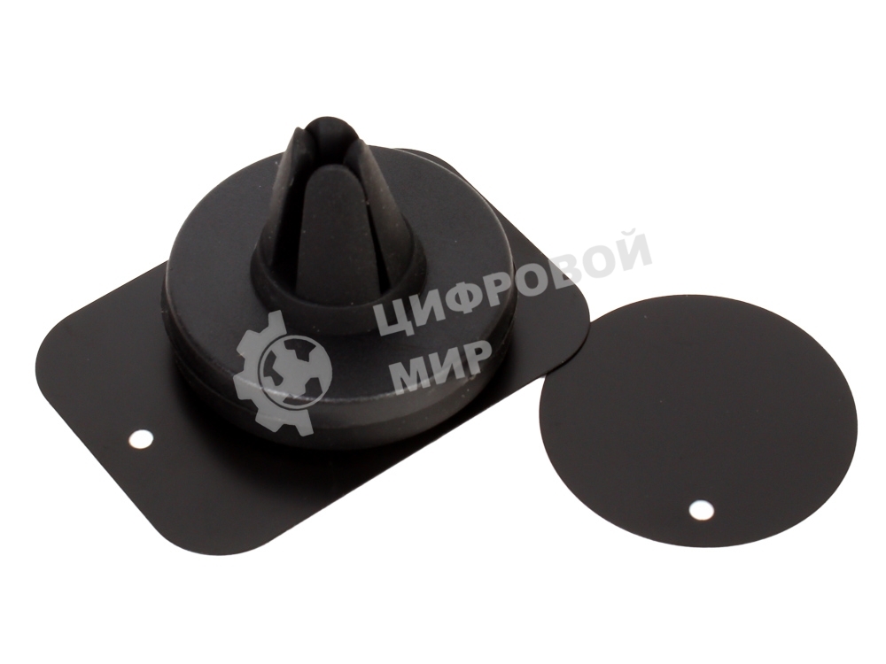 Автомобильный держатель Ginzzu GH-381M в вентиляционную решетку, универсальный, магнитный, черный