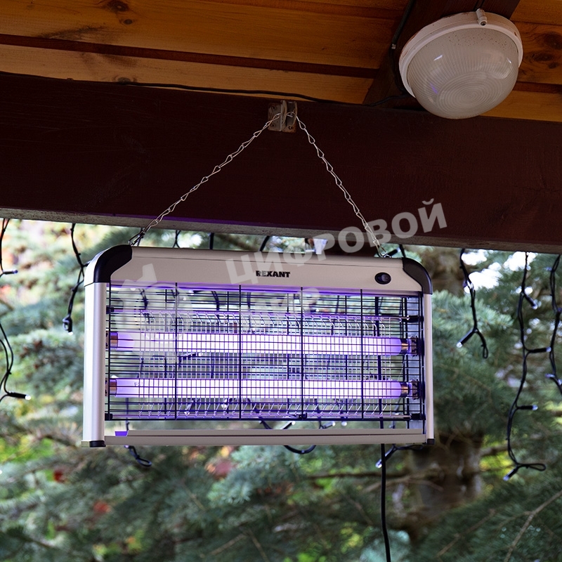 Антимоскитная лампа Rexant 2 х 15 Вт, 220 В (R100)