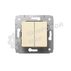 Механизм выключателя 2-кл. СП CARIVA 10А IP20 сл. кость Leg 773758