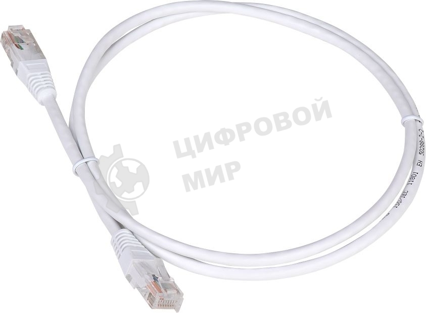 Патч-корд LANMASTER TWT UTP cat.5e, с заливными колпачками, 10.0 м, белый