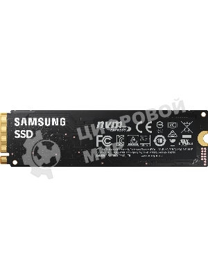 Накопитель SSD Samsung 980, 1000Gb, PCIe 3.0 x4, M.2 2280, NVMe, R/W 3500/3000