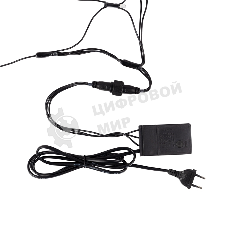 Гирлянда Neon-night Сеть 2х2х1.5 м, свечение с динамикой, прозрачный ПВХ, 136 LED, 230 В, цвет свечения белый