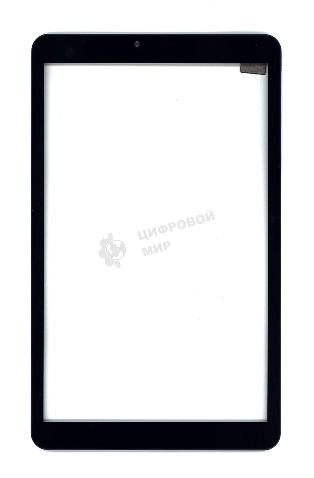 Сенсорное стекло (тачскрин) для Irbis TZ172, черное с рамкой