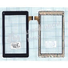 Сенсорное стекло (тачскрин) ZJ-70065G, черное