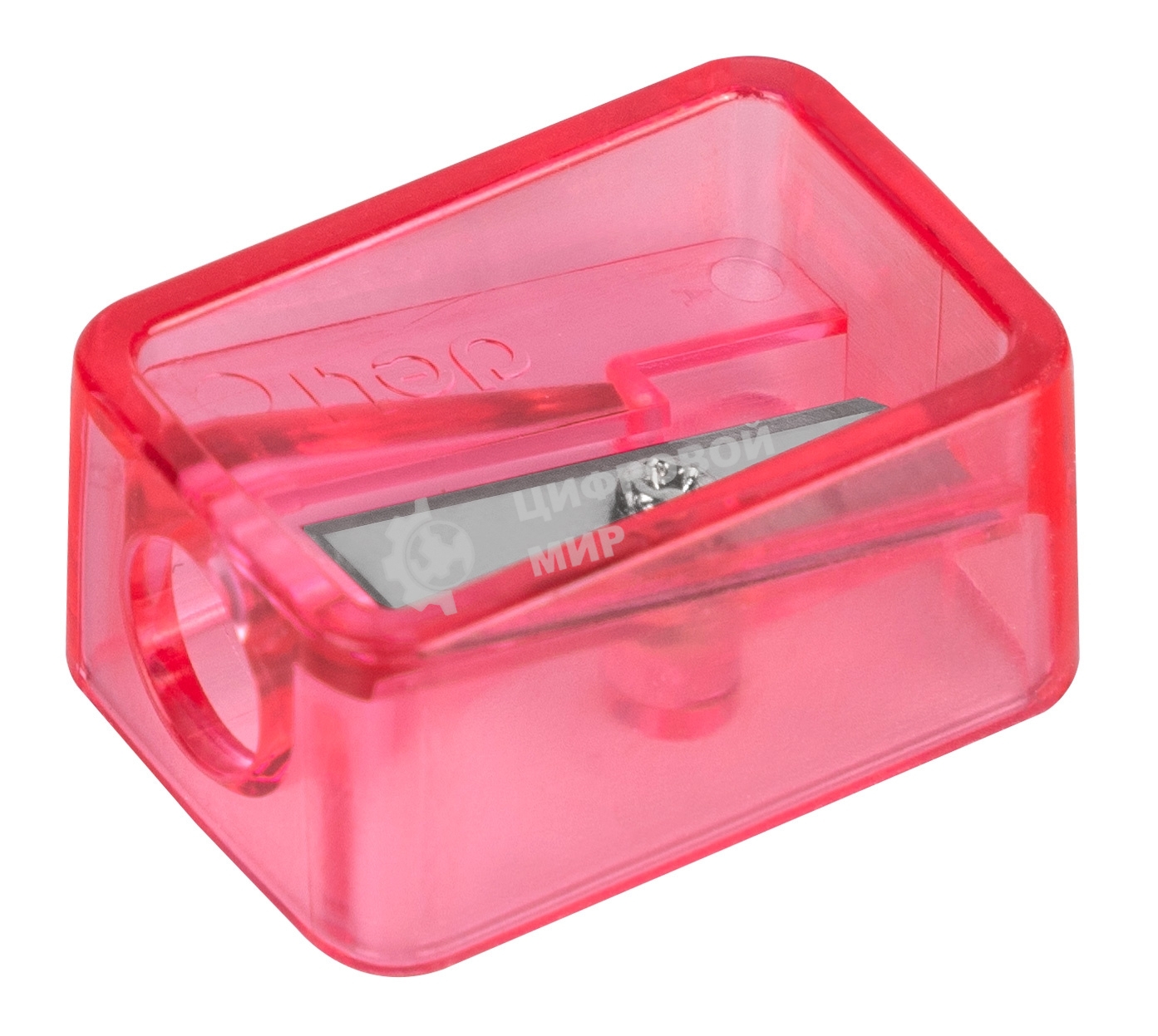 Точилка для карандашей ручная Deli EH034 Comico, 1 отверстие, пластик, ассорти