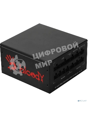 Блок питания Bloody BD-PS1000G, 1000Вт, 80 PLUS Gold, 140мм, модульный, черный
