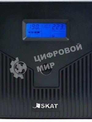 Источник бесперебойного питания SKAT-UPS 1000/600 220В 600Вт 2 АКБ 7А.ч внутр. меандр. стабилизация напряжения Бастион 456
