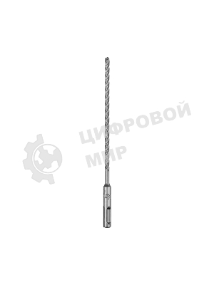 Бур по бетону Kranz SUPER 6x210 мм, профессиональный, цельная крестовая пластина, SDS PLUS