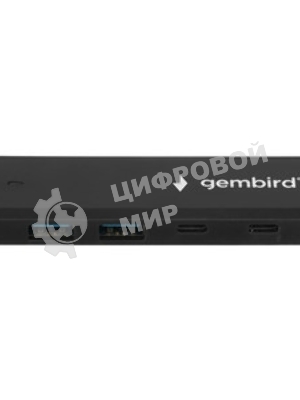 Разветвитель USB3.1 Gembird UHB-C425, 2xUSB, 2xType-C, с доп.питанием (порт Type-C), кабель Type-C 19см