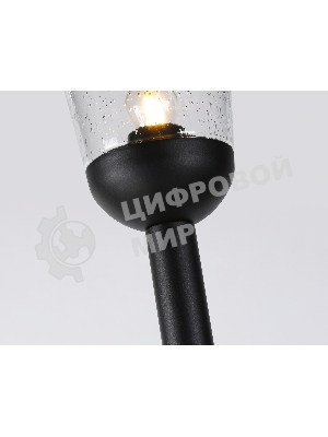 Светильник Ambrella light ST2092 BK/CL черный/прозрачный IP54 E27 max 40W D150*950
