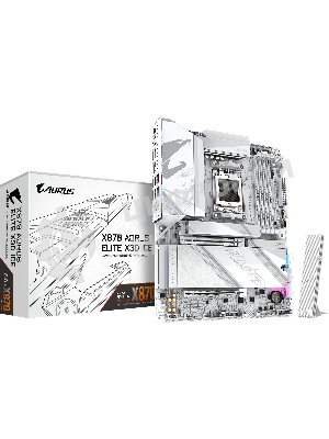 Материнская плата Gigabyte X870 A ELITE X ICE Socket AM5 AMD X870 4xDDR5 ATX AC`97 8ch(7.1) 2.5Gg RAID+HDMI