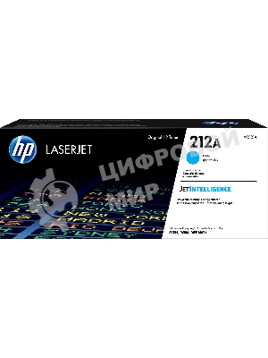 Картридж лазерный Cartridge HP 212A для CLJ Enterprise M554/M555/M578, голубой (4 500 стр.)