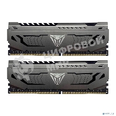 Оперативная память Patriot Viper Steel, DDR4, 32GB (2x16 GB), 3200 MHz, CL16, DIMM, радиатор, черный