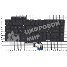 Клавиатура для ноутбука Asus ROG GU502 черная c подсветкой маленький энтер