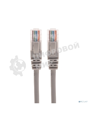 Патч-корд U/UTP Rexant cat.6, RJ45-RJ45, неэкранированный, 26AWG, LSZH, серый, 1 м