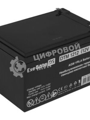 Батарея для ИБП ExeGate DTM 1212 (12V 12Ah 1251W), клеммы F2