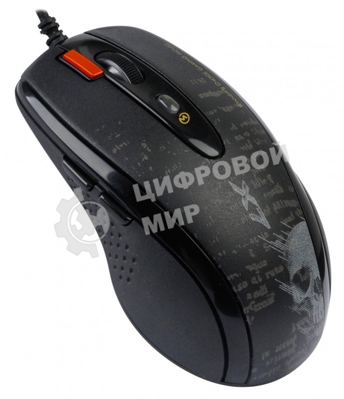Мышь проводная A4Tech F5 черный, 3000 dpi, USB, кнопки - 7