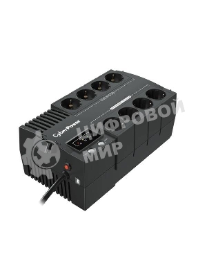 Источник бесперебойного питания CyberPower BS650E NEW/650 ВА/390 Вт/8 х CEE 7 (евророзетка)