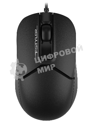 Мышь проводная A4Tech Fstyler FM12S черный, 1200 dpi, USB, кнопки - 3